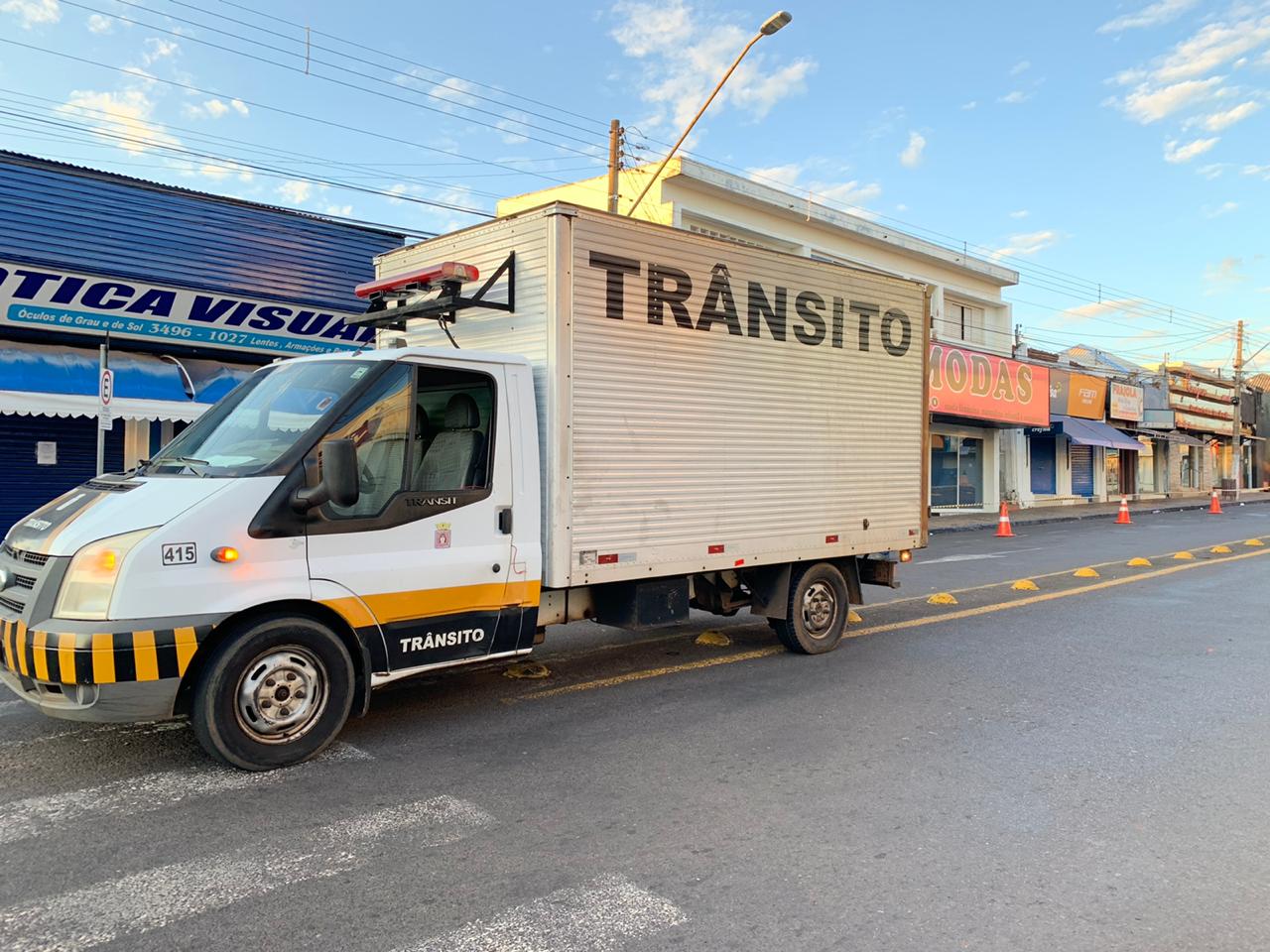 Estacionamento na zona central de Tupã começa a ser interditado