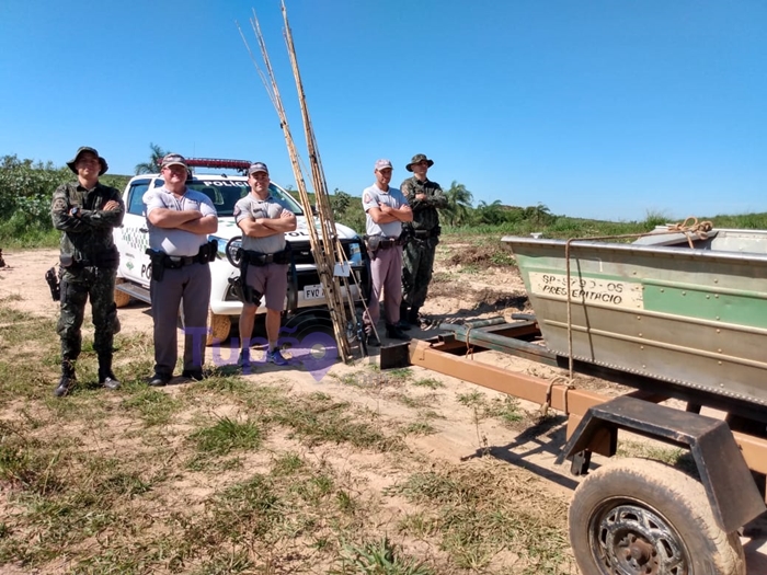 Polícia surpreende seis pescando em local proibido em Queiroz