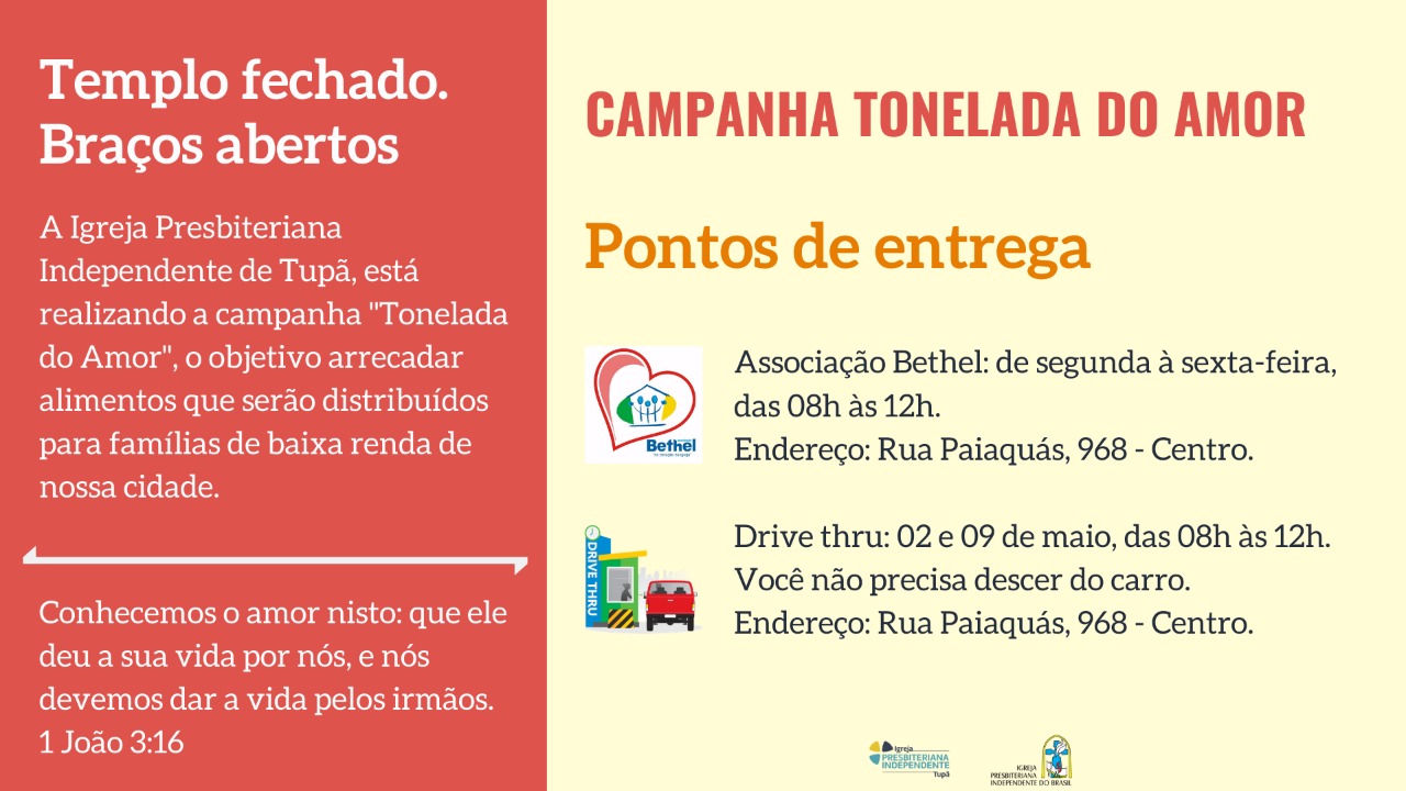 Campanha  Tonelada do Amor  arrecada alimentos para doação em Tupã