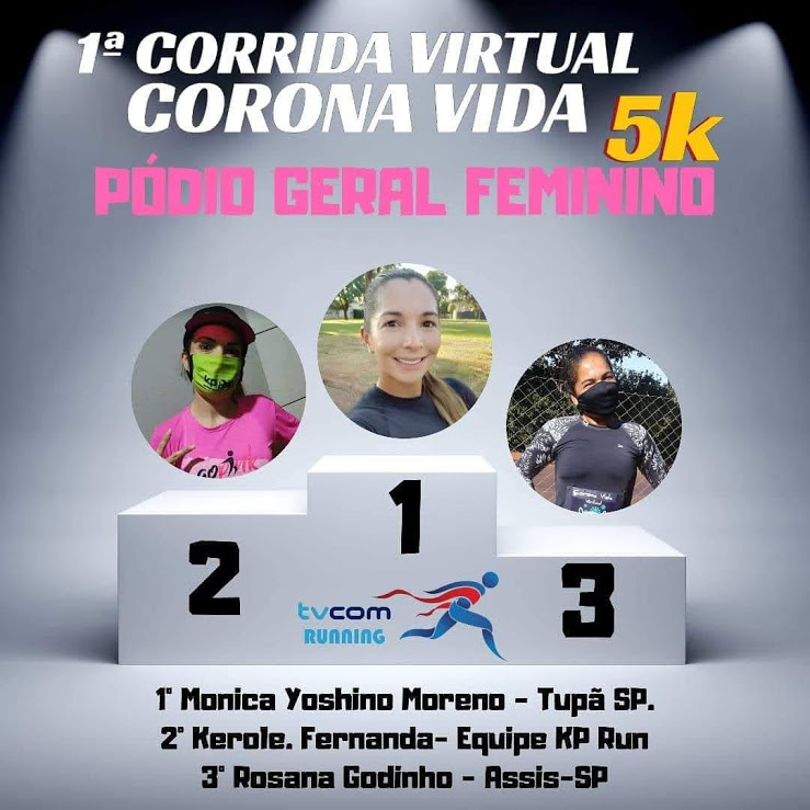 Atletas tupãenses são vencedores da 1ª Corrida Virtual  Corona Vida