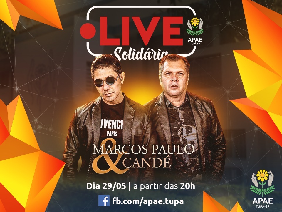 Live solidária vai arrecadar recursos para a Apae de Tupã