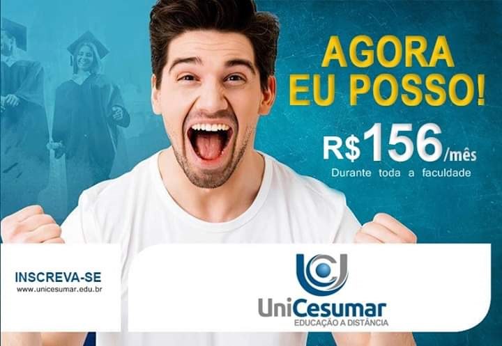 Unicesumar oferece cursos com mensalidades a partir de R$ 156