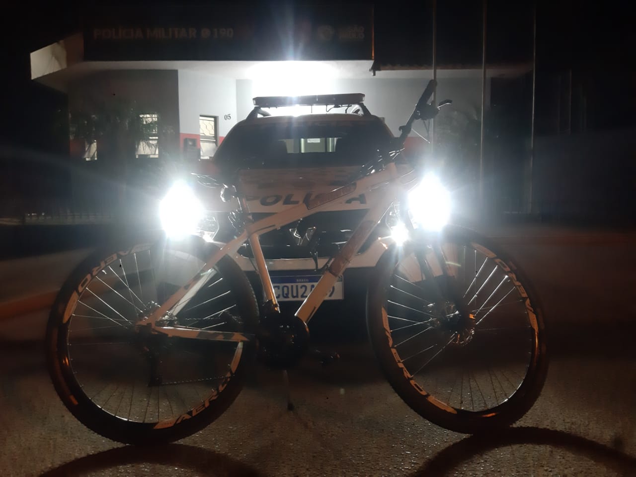 Policial militar recupera bicicleta furtada de funcionário de supermercado em Quatá