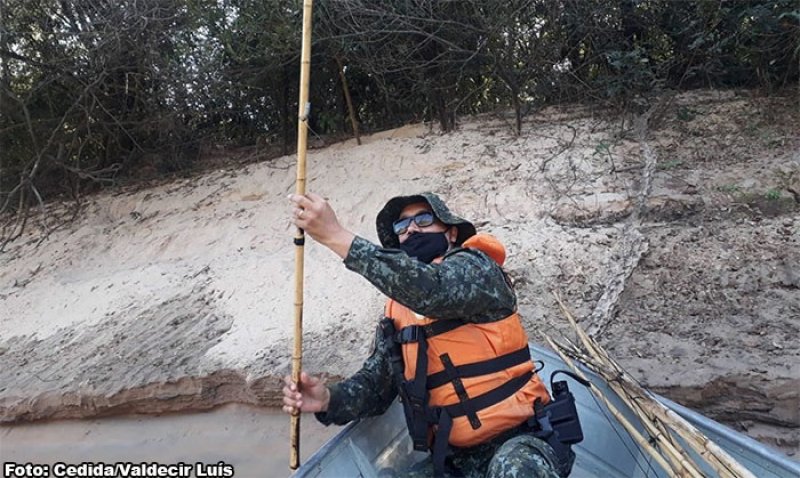 Polícia Ambiental de Tupã apreende petrechos de pesca em rio de Iacri