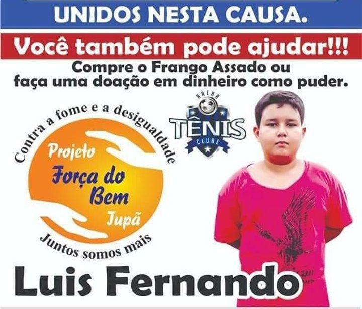 Com apoio do Força do Bem, garoto de 11 anos de Tupã consegue pagar por cirurgia de mais de 14 mil