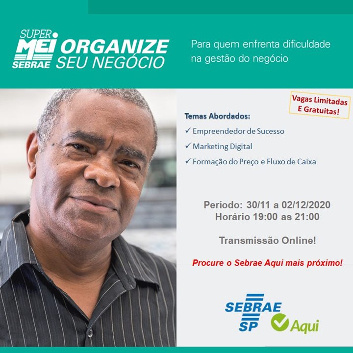 Sebrae Aqui oferece curso de organização gratuito para empreendedores