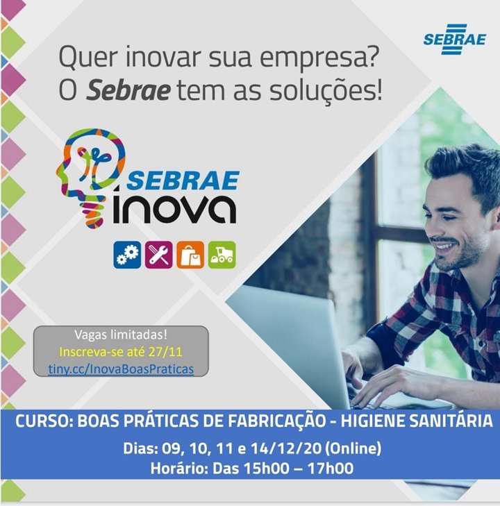 Sebrae Inova está com inscrições abertas para dois cursos gratuitos