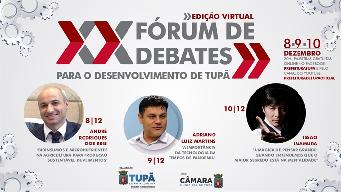 XX Fórum de Debates será totalmente on-line