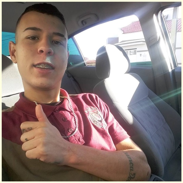 Jovem Gustavo Giovane morreu no local do acidente.