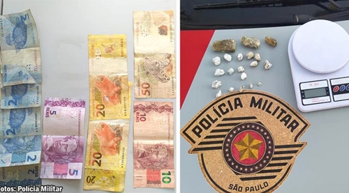 Indivíduo é preso por tráfico de drogas em Bastos; maconha e crack foram apreendidos