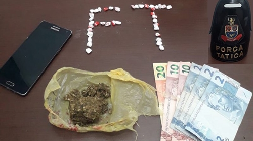 Força Tática apreende menor e localiza 39 porções de crack e tablete de maconha, em Tupã