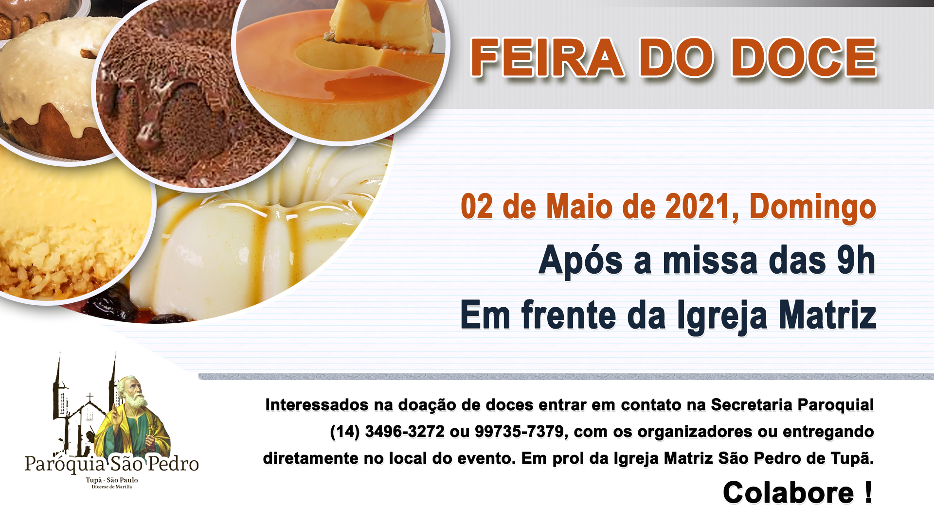 São Pedro de Tupã irá promover Feira do Doce