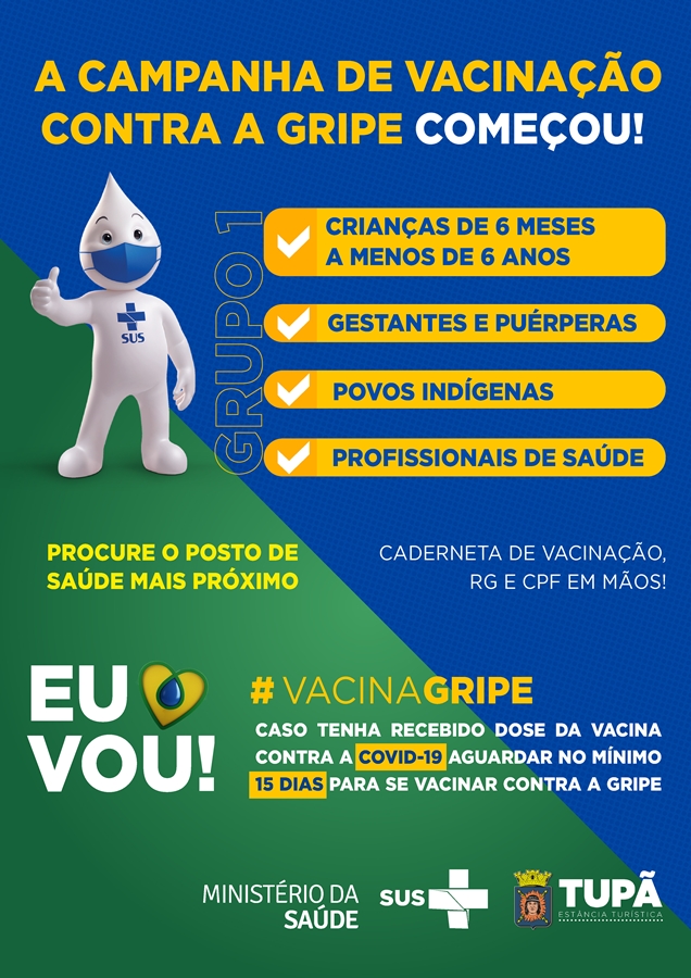 Unidades de Saúde estão vacinando população contra a gripe comum