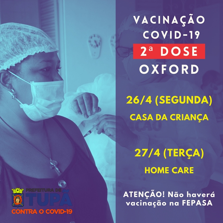 Internos da Casa da Criança e profissionais Home Care recebem 2ª dose da vacina nesta segunda e terça