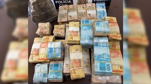 Polícia Civil apreende mais de R$ 500 mil durante mandado de busca em Tupã