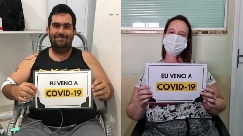 Dois pacientes recebem alta hospitalar após vencer a Covid-19