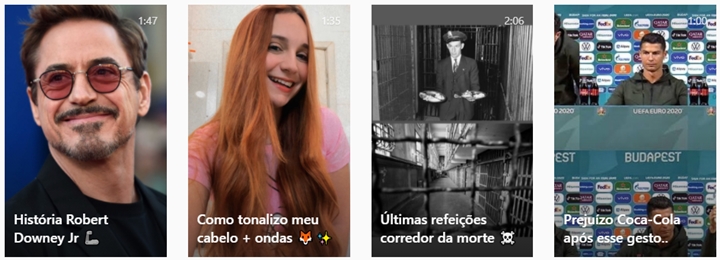 Conteúdos que são publicados no perfil do Instagram de Jéssica Pietrucci.