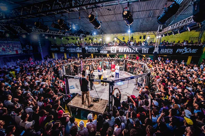 No ringue: celebração de aniversário em 2019 foi com MMA Pedro Fratore/Divulgação