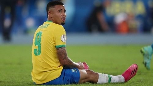 Gabriel Jesus está fora da final da Copa América contra a Argentina