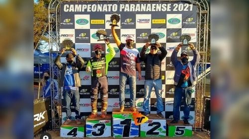 Piloto tupãense  Cacoal  fica em terceiro lugar em campeonato paranaense de motocross