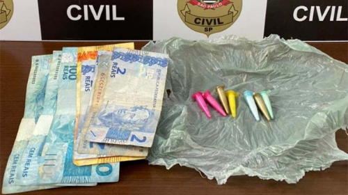 Polícia Civil prende homem por tráfico de drogas e apreende pinos de cocaína em Tupã