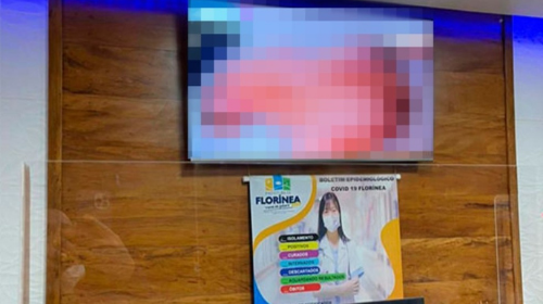 Vídeo pornô é exibido em TV de unidade de saúde e prefeitura de Florínea registra boletim de ocorrência