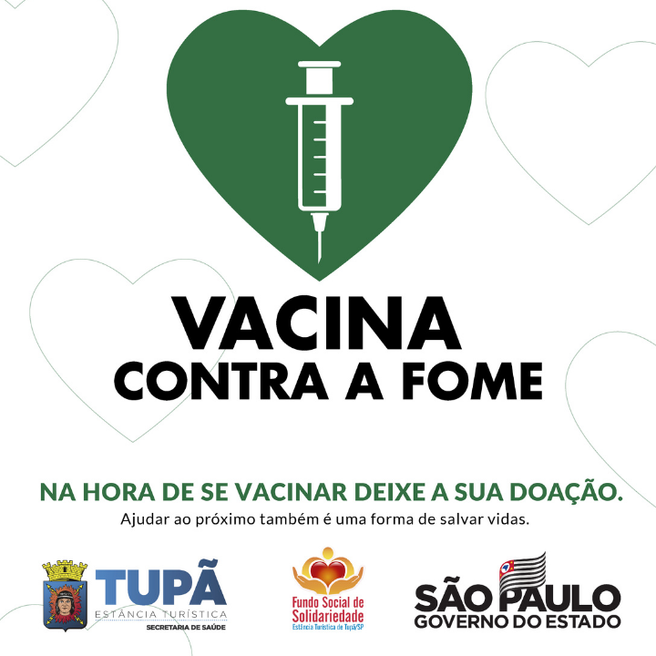 Vacina Contra a Fome já arrecadou mais de 20 toneladas de alimentos