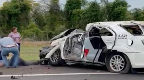 Viatura da PM capota na rodovia Marechal Rondon em Bauru