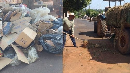 Prefeitura de Queiroz realizou mutirão de limpeza contra a dengue