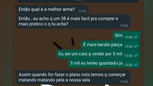 Adolescentes fazem  brincadeira  sobre comprar armas e matar alunos de escola em Arco-Íris