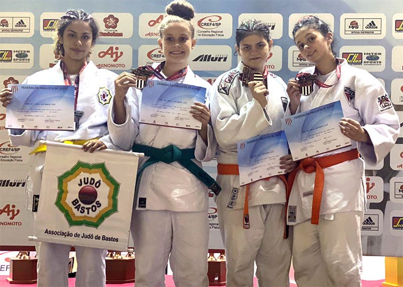 Cinco atletas de Bastos conquistam medalhas na Copa São Paulo de Judô
