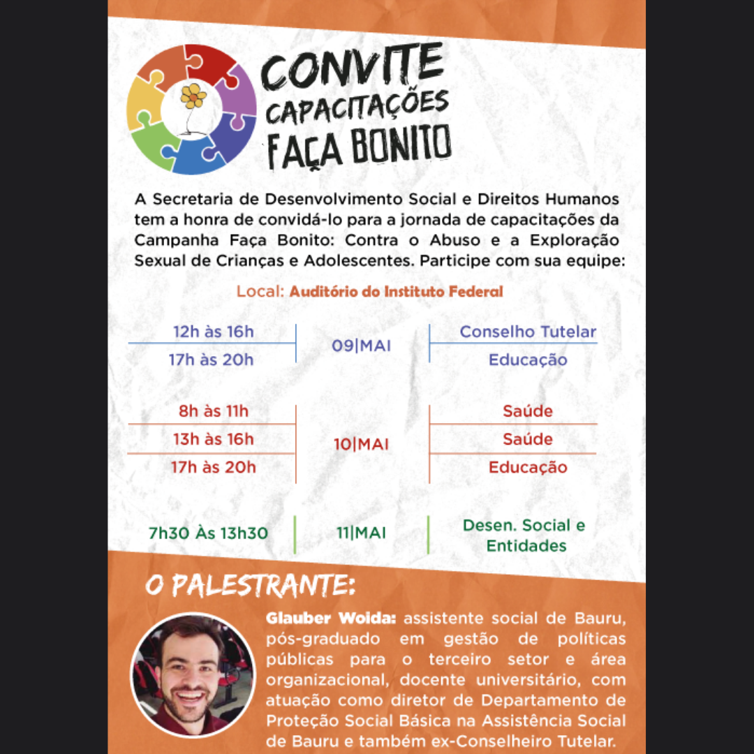 Campanha realiza jornada de palestras sobre atendimento de casos de abuso