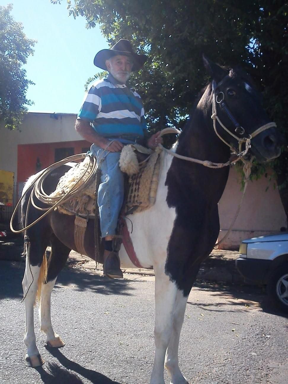 Idoso que sofreu acidente com cavalo faleceu nesta segunda-feira (9)