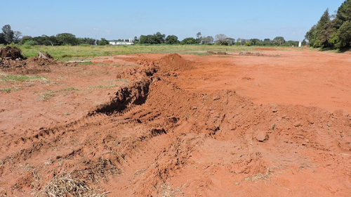 Serviços de terraplenagem do futuro centro de distribuição foram concluídos