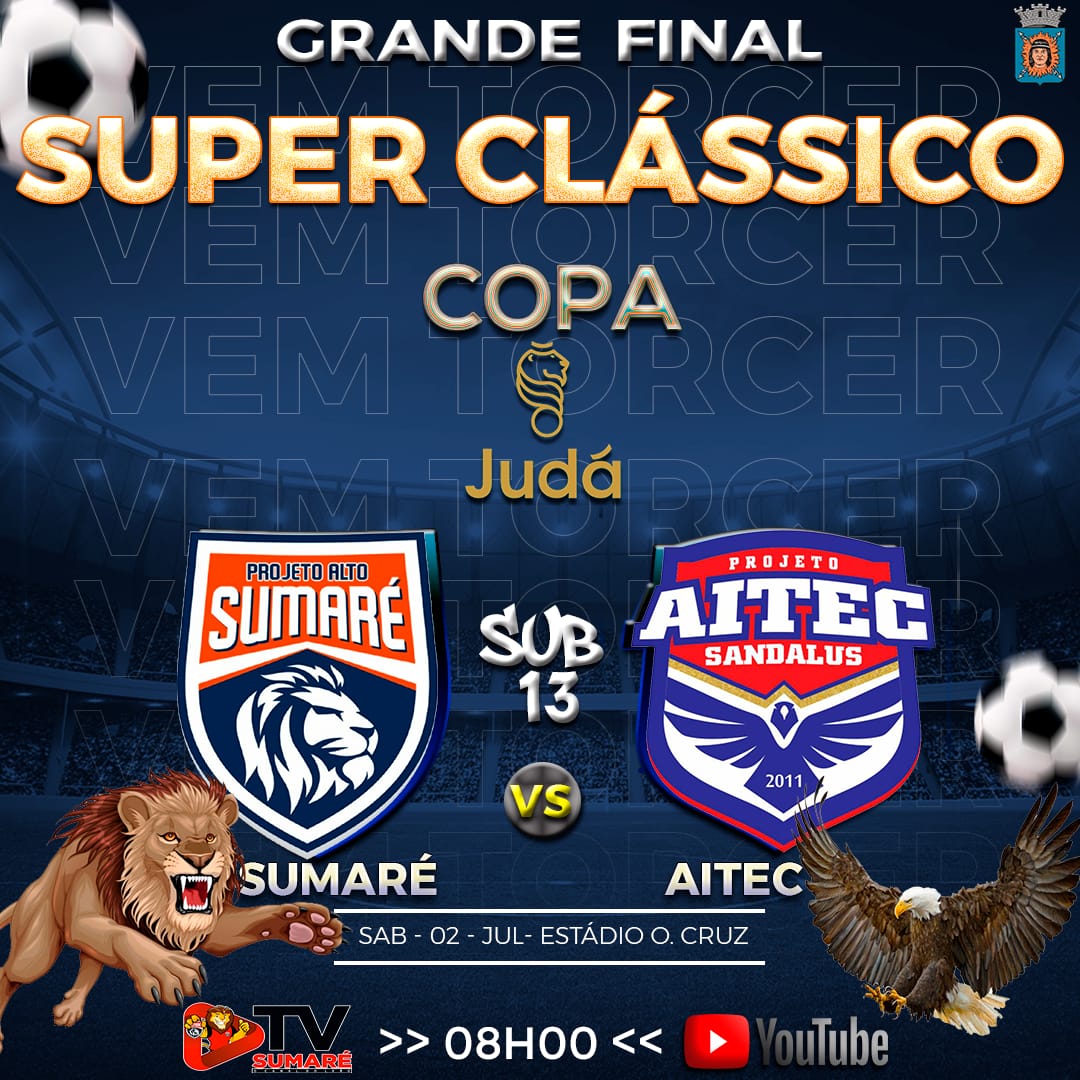 CLÁSSICO: projetos Sumaré e AITEC Sandalus se enfretam na final da Copa Judá neste sábado