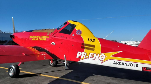 Aviao que foi apreendido pela DISE de Tupã ajuda a combater incêndios - Foto: Divulgação