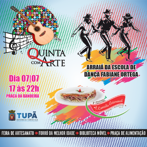 Quinta com Arte desta semana terá dança e festival gastronômico