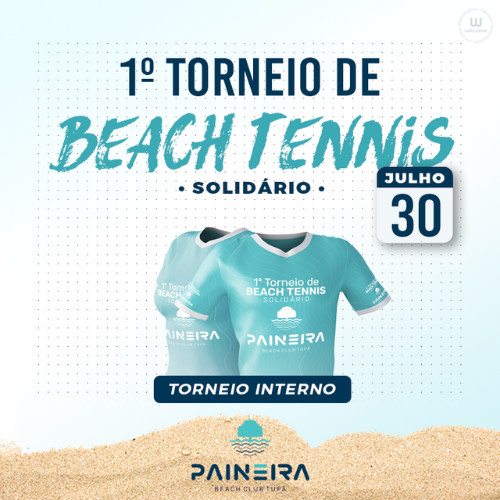 Paineira realiza 1º torneio solidário de beach tennis neste sábado (30/7)