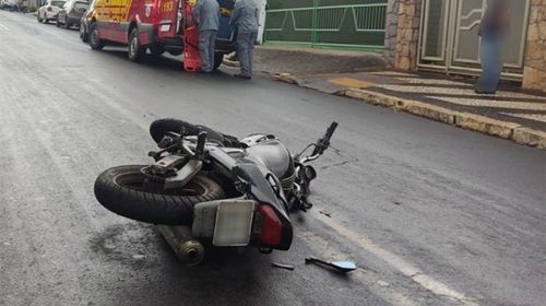 Motociclista fica ferido em acidente de trânsito Tupã