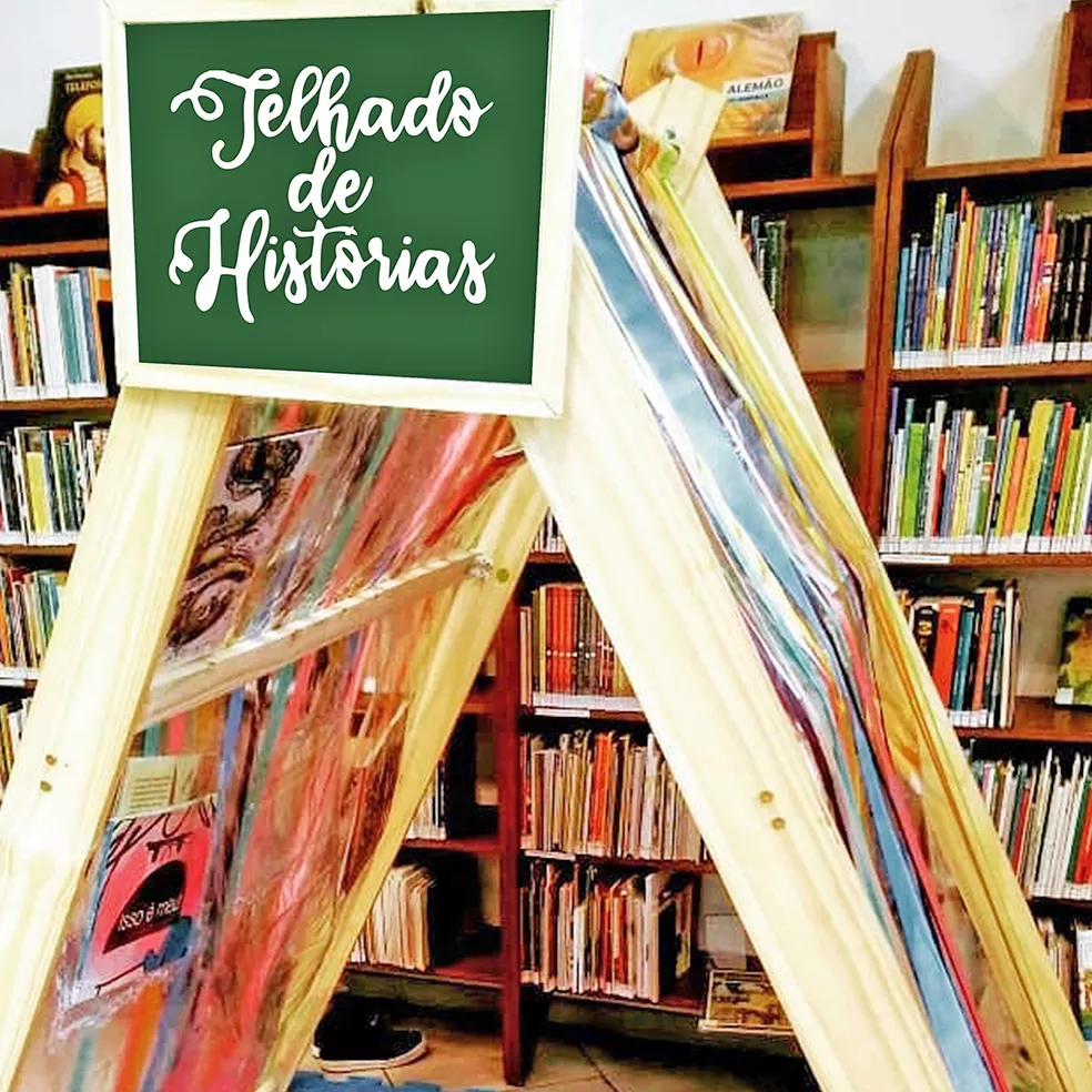  Telhado de Histórias  é iniciativa voltada para a literatura infantil — Foto: Maíra Araújo