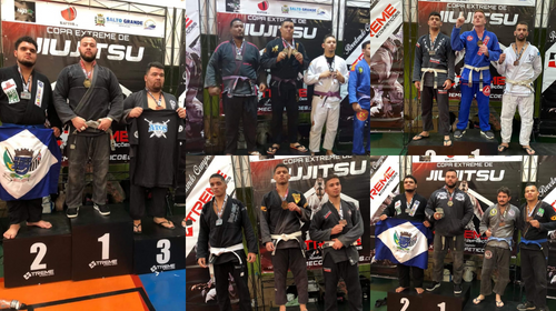 FOCO E DETERMINAÇÃO: Cinco atletas de Tupã sobem ao pódio da Copa Extreme de Jiu-Jitsu