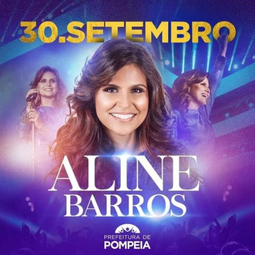 Pompeia vai ter show gratuito da cantora gospel Aline Barros nesta sexta (30)