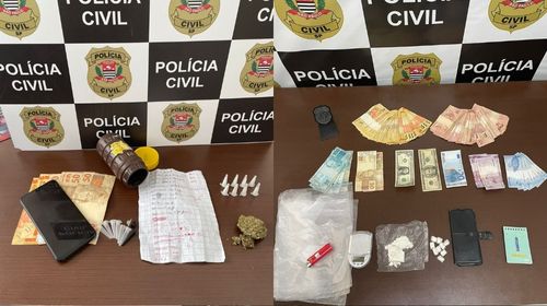 Polícia prende dois homens envolvidos com tráfico de drogas em Tupã
