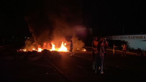 Paralisação deve continuar até pronunciamento do presidente Jair Bolsonaro sobre as eleições, diz manifestantes (Foto/Portal TupãCity/ Bruna de Pieri)