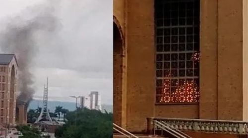 Santuário Nacional de Aparecida tem princípio de incêndio com embalagem de vela