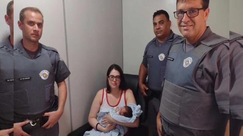 Bebê engasgada é salva por policiais em Nova Granada