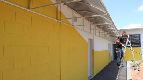 Obras da escola Osmar Genovez (Foto/Cedida pela Prefeitura)