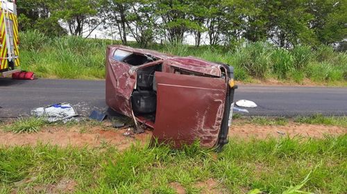 Passageiro morre após sofrer grave acidente na vicinal que liga Iacri a Santópolis do Aguapeí