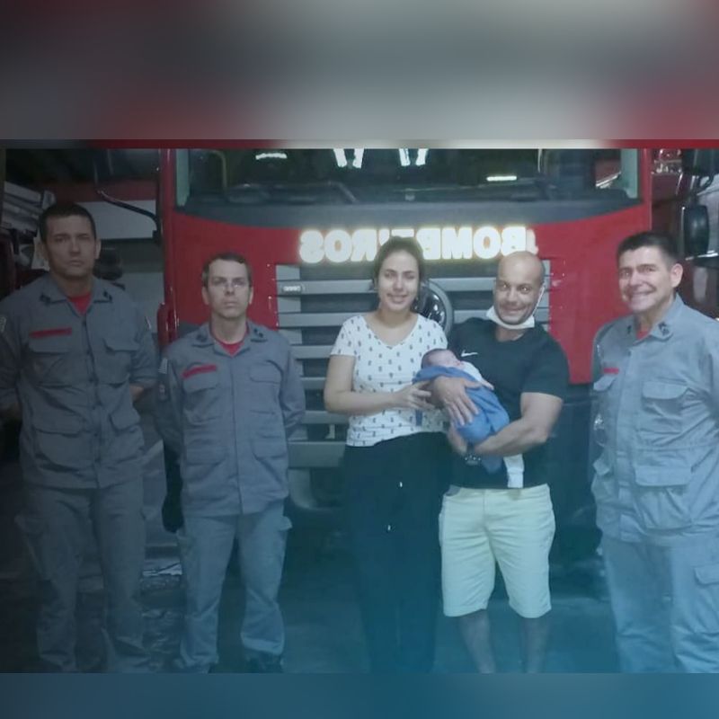 Corpo de Bombeiros de Tupã salva vida de bebê engasgado com leite materno