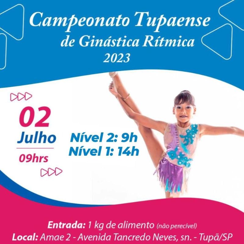 Campeonato Tupãense de Ginástica Rítmica promete encantar público